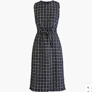 NWT Navy Blue Tweed Dress